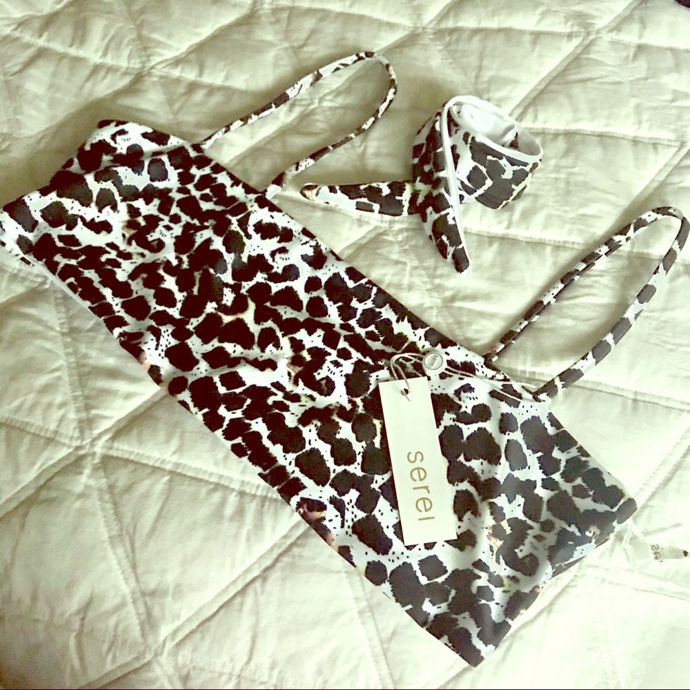 Serei Swim leopard print top 🐾